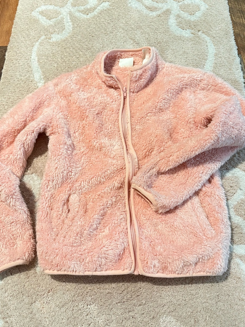 Daytrip Soft Blush Fuzzy Zip Jacket